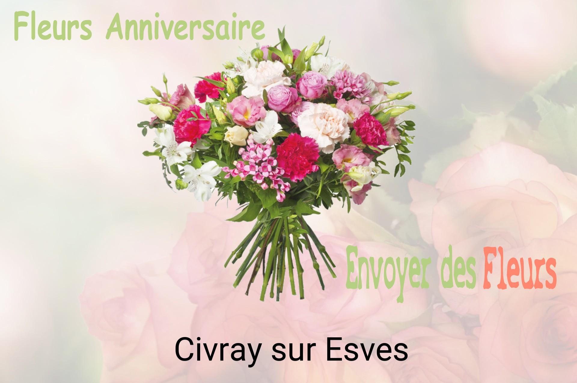 Bouquet de fleurs d’anniversaire livré à Civray-sur-Esves